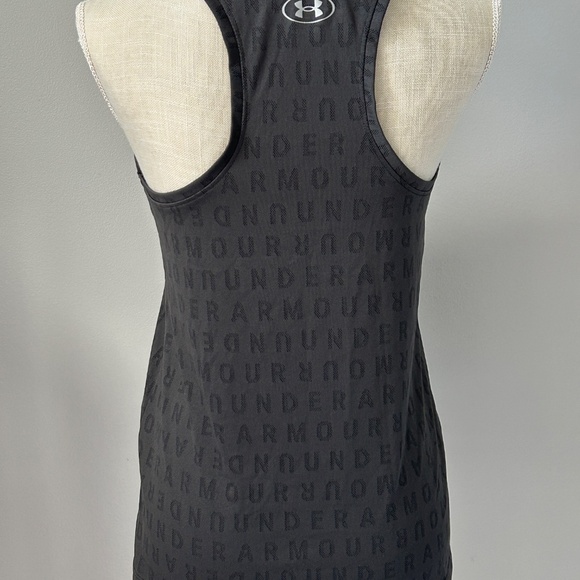 Women's Under Armour Black/Gray Loose Tank Top - Picture 4 of 6